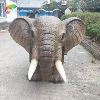 China Car Rideable Animatronic Elephant Equipment For Amusement Park for sale