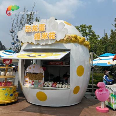 China Popcorn Customized Fiberglass Kiosk For Amusement Park en venta