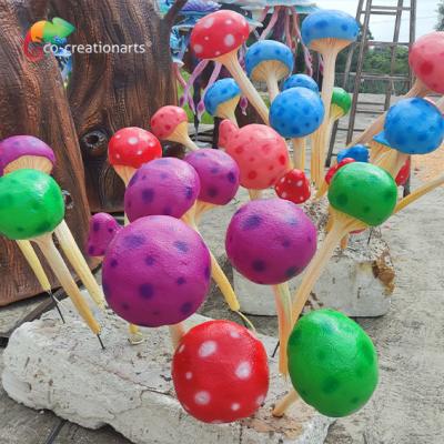 China Colorful Lifelike Mushroom Accept Led Light For Indoor Outdoor for sale