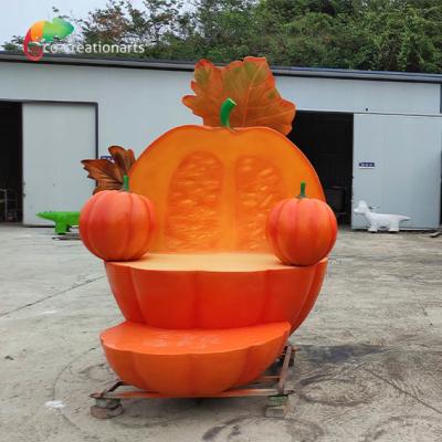 China Kumpkin Bench Fiberglass Animatronic For Halloween Decoration for sale