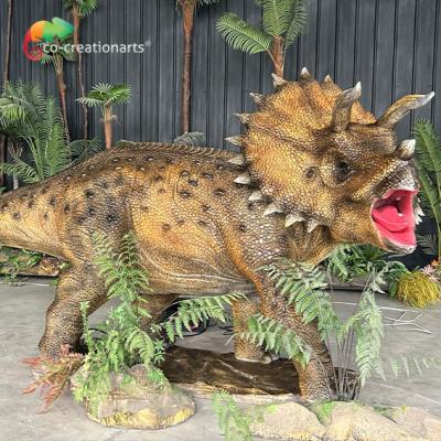 China Simulation Life Size Animatronic Triceratops For Jurassic Park for sale
