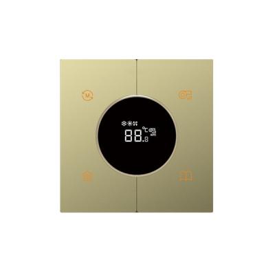 Chine Noir/Champagne/gris futés en plastique de style de bouton de Zigbee de thermostat à vendre