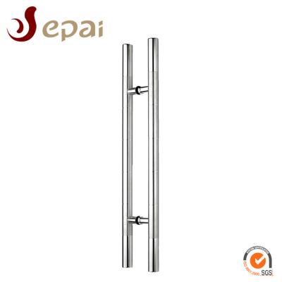 China T Type 304 Stainless Steel /Polished Finish /Satin Tube /Round Tube Double Sided Main Door Wood Door Handle Glass Handle for sale