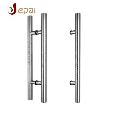 China 12 Inch Durable Stainless Steel Door Push Pull Handle /Durable For Solid Wood Door for sale