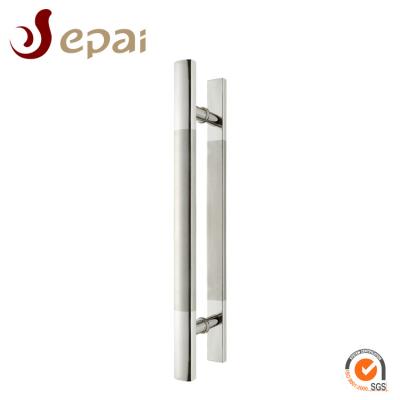 China Modern SUS304 600mm H 316 Shape Handles Stainless Steel Exterior Pull Door Handles for sale