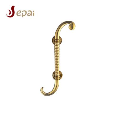 China Modern Luxury EPAI Type Gold Brass Handle Italian Market Door Handle Sets India for sale