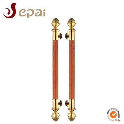 China 304 Stainless Steel Traditional Luxury Design Gold Glass Door Handle for sale
