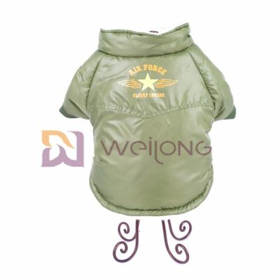 China Air Force Snaps Button Opening Pet Jacket Mixed Olives Stylish Dog Coat ISO9001 for sale