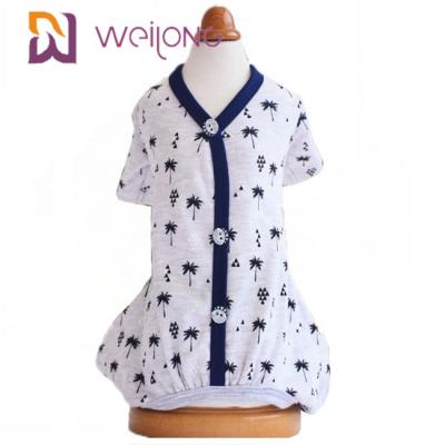 China Spring / Summer Customization Pattern Cardigan Pet Pajama Cotton Jersey Lining for sale