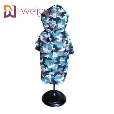 China Velcro Opening Camo Pet Dog Waterproof Jumpsuit Mesh Lining for sale