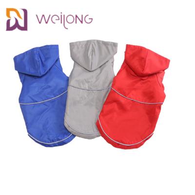 China Warm Snaps Opening Dog Raincoat With Legs Waterproof Reflective Dog Rain Suits for sale