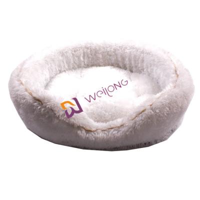China Cute And Self Warming Pet Bed PV Fleece  Fashion Winter Self Heating Dog Bed for sale