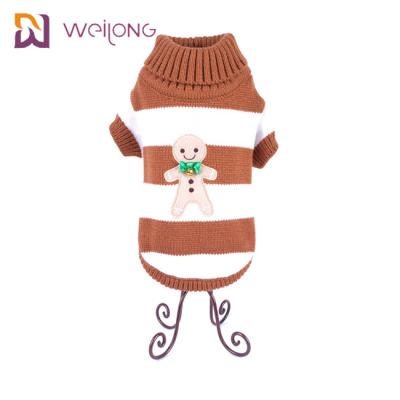 China Soft Thickening Warm Puppy Knitted Jumper BSCI Dog Roll Neck Jumper for sale
