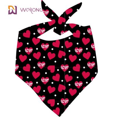 Китай Набор Bib праздника любимца шарфа треугольника хлопка Bandana любимца дня Святого Валентина двойной продается