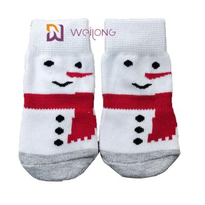 China Traction Control Cotton Custom Pet Socks for dogs Indoor Nonskid Knit Socks for sale