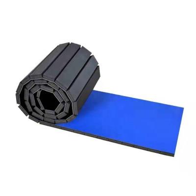 Chine Tapis Rollable de Mat Slip Resistant Yoga Roll de gymnase de mousse orange bleue de XPE à vendre