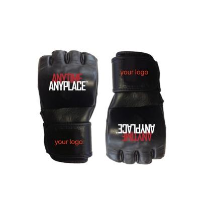 China Custom Black Leather Boxing Gloves 10 Oz Competition Boxing Gloves for sale