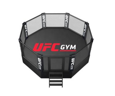 China 20FT Black Professional MMA Octagon Cage UFC Boxing Ring For Competition for sale