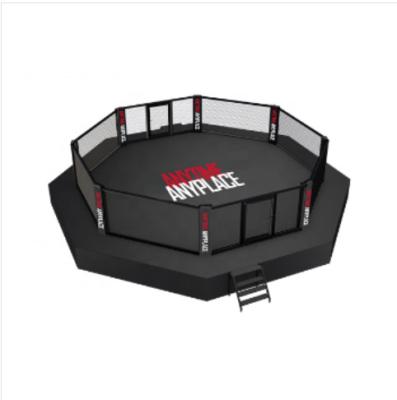 China ISO9001 8x8m Octagon MMA Cage 100cm Stage With T-Catwalk for sale