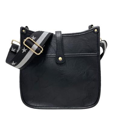 China Fashion Wholesale Ladies Vintage Vegan Leather Pu Crossbody High Quality Messenger Bag for sale