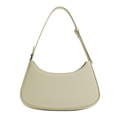China Brand Customized Logo Solid Color Ladies Shoulder Bag High Quality Pu Leather Ladies Small Handbag for sale