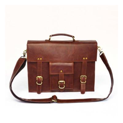 China Luxury Genuine Custom Logo Briefcases Men Leather High End Business Bag Leather Briefcase for sale