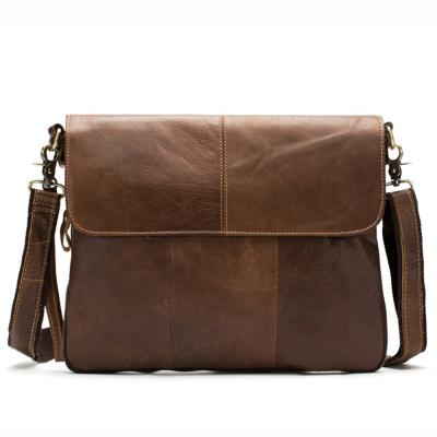 China Laptop Briefcase For Men Genuine Cow Leather Handbags Male Shoulder Bag Retro Fashion Man Handbag Briefcases for sale