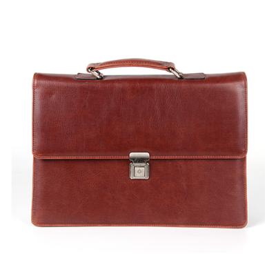 China Travel Laptop Genuine Leather Executive Mens Business Bag Briefcase for sale