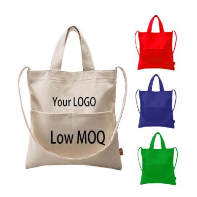 China Wholesales Customized Logo Large Capacity Durable Reusable Girls Printed Pattern Cotton Canvas Tote Shopping Bag for sale