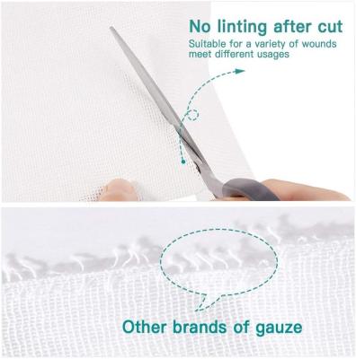 Chine 8 plis blanc Gauze Pad non tissé stérile médical 10cmx10cm à vendre