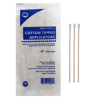 China Disposable Medical Cotton Balls 15CM Long Medical Grade Q Tips for sale