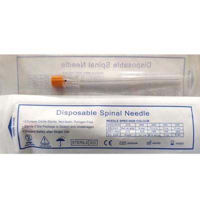 China SS304 Sterile Disposable Spinal Needle 25G Pencil Quickle Point for sale