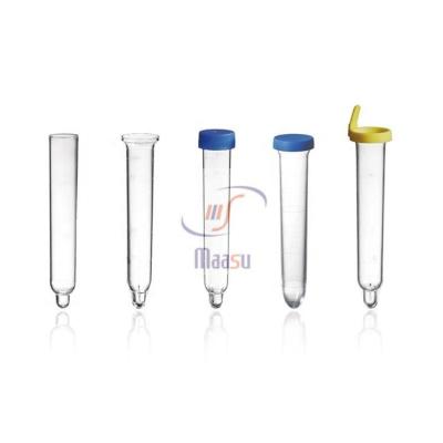 China 12ml PP Plastic Test Tube With White Graduation for sale