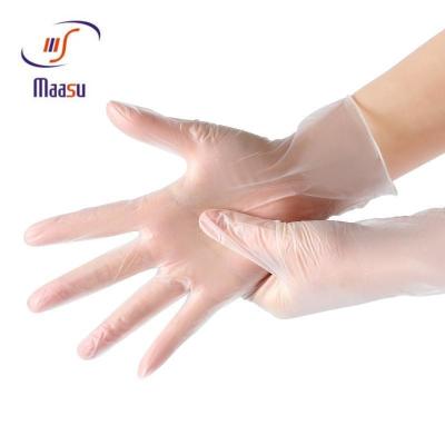 中国 反ウイルスの医学の使い捨て可能なビニールの検査の手袋 販売のため