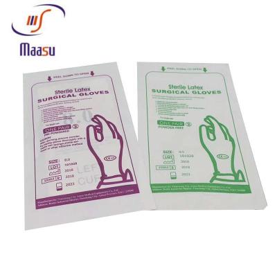 China Milky White Sterile Latex Surgical Gloves Powder Free 6.5 Inch for sale