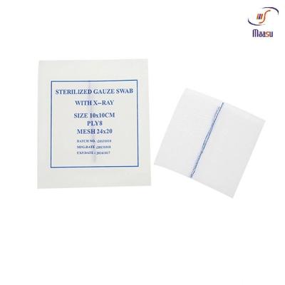 China Disposable Cotton Non Woven Medical Gauze Pads Super Absorbent for sale