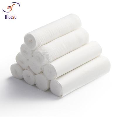 China Breathable Medical Sport Bandage Pure White Mesh 100% Cotton for sale