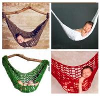 Quality Crochet Newborn Hammock Photography Props Knitted Newborn Infant Costume Toddler Photo Props 0-3Months for sale