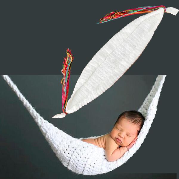 Quality Crochet Newborn Hammock Photography Props Knitted Newborn Infant Costume Toddler for sale