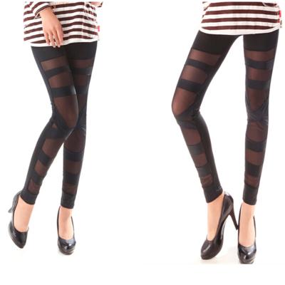 China Women's Ripped Leggings Silk Stockings Stoctings With Ribbon Black Stockings for sale