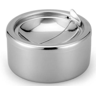 China Wind Proof Cigarette Ashtray Silver Windproof smoking ashtray for sale