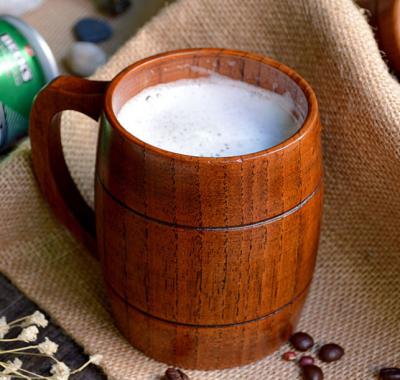 China Wooden Beer Mug Barrel Shade Beer Mug for sale