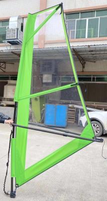 China 2.3m Velas verdes Windsurf Velas de windsurf tabla vela ligera en venta