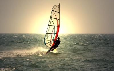 China OEM Arte Vela de windsurf Paddle Board Vela de viento con protección UV en venta