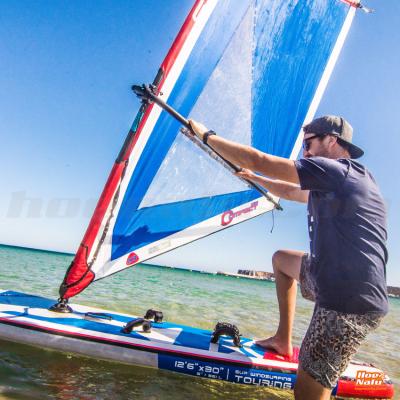 China 1.2kg 4.5m 4 Battens Sup Windsurfing Sails Windsurfer Sail Easy To Carry for sale