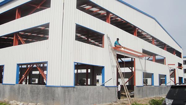 Quality ASTM Steel Structure Building Large Span Warehouse Workshop Q235 Q355B for sale