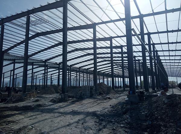 Quality XGZ Prefab Metal Warehouse Building Welded And Hot Rolling H Section Steel for sale