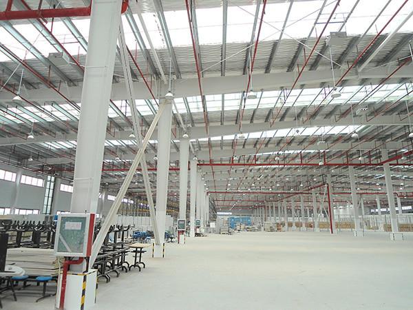 Quality Welded H Section Prefab Steel Warehouse Buildings High Strength for sale