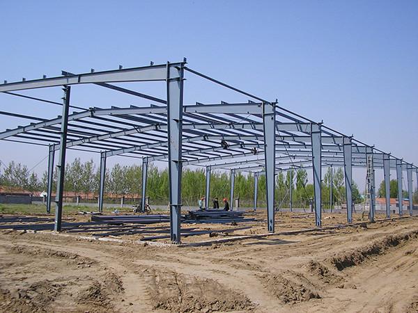 Quality Wide Span Steel Structure Warehouse Painted Galvanized Surface Treatment for sale