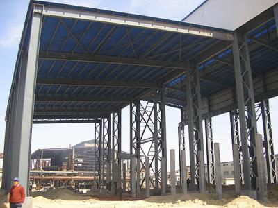 China Durable Heavy Steel Construction Heavy Steel Frame Warehouse Workshop for sale